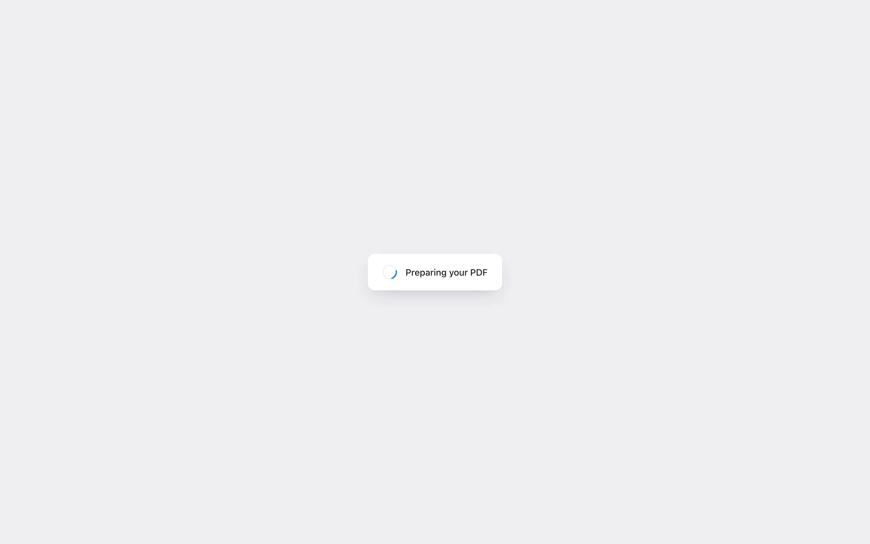 Preparing your PDF over the page