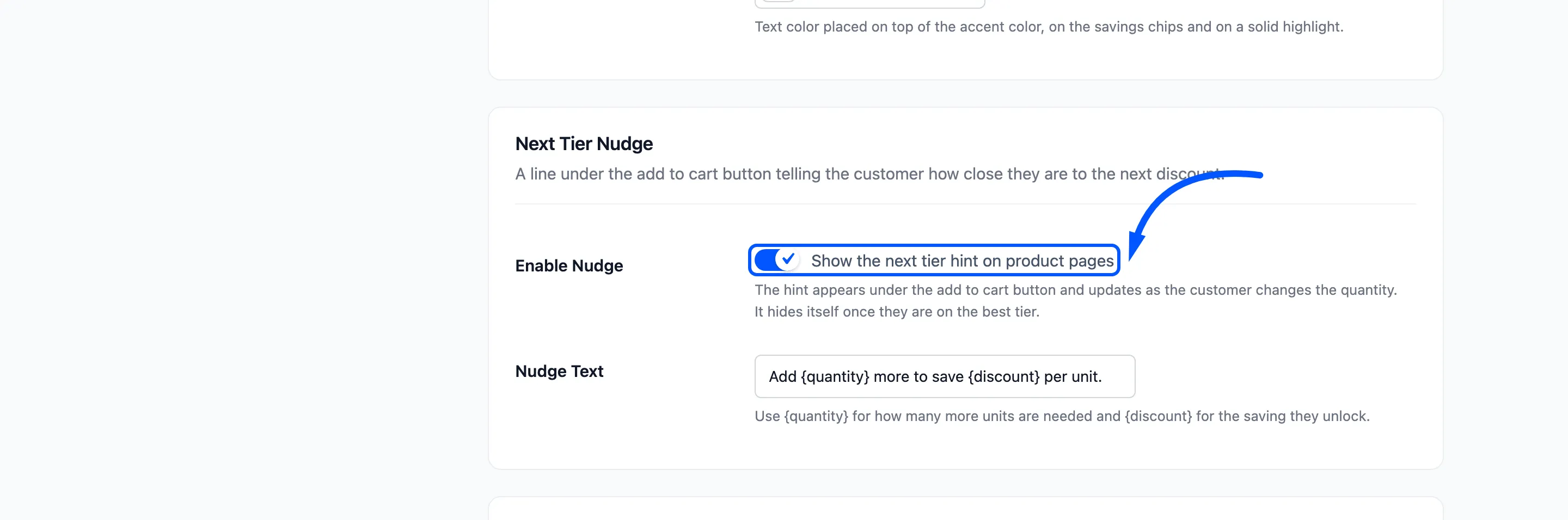 The Enable Nudge checkbox boxed on the Display tab