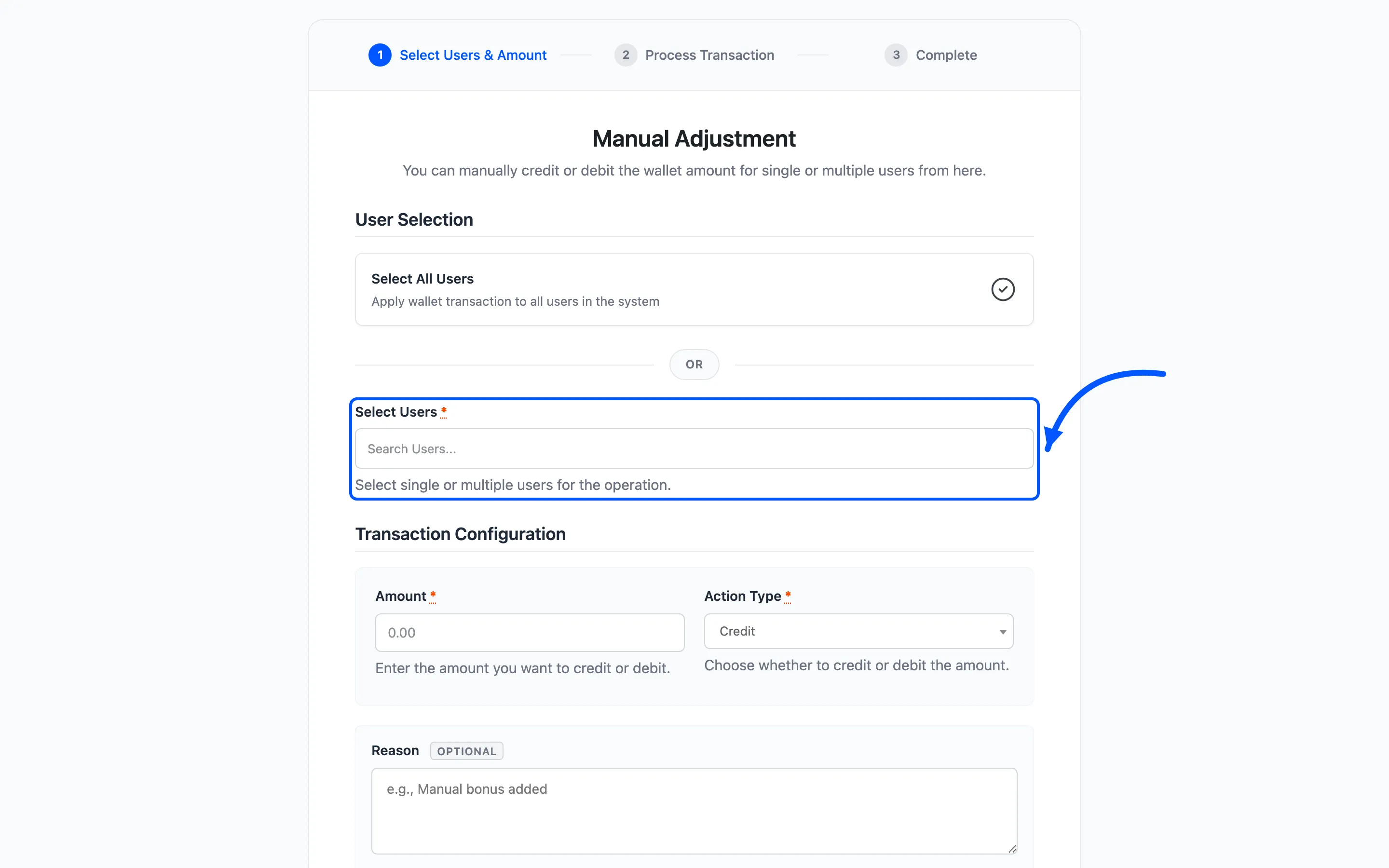 The individual user picker