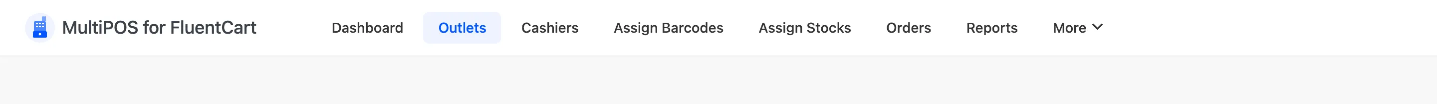 The outlets list with the Outlet saved successfully notice