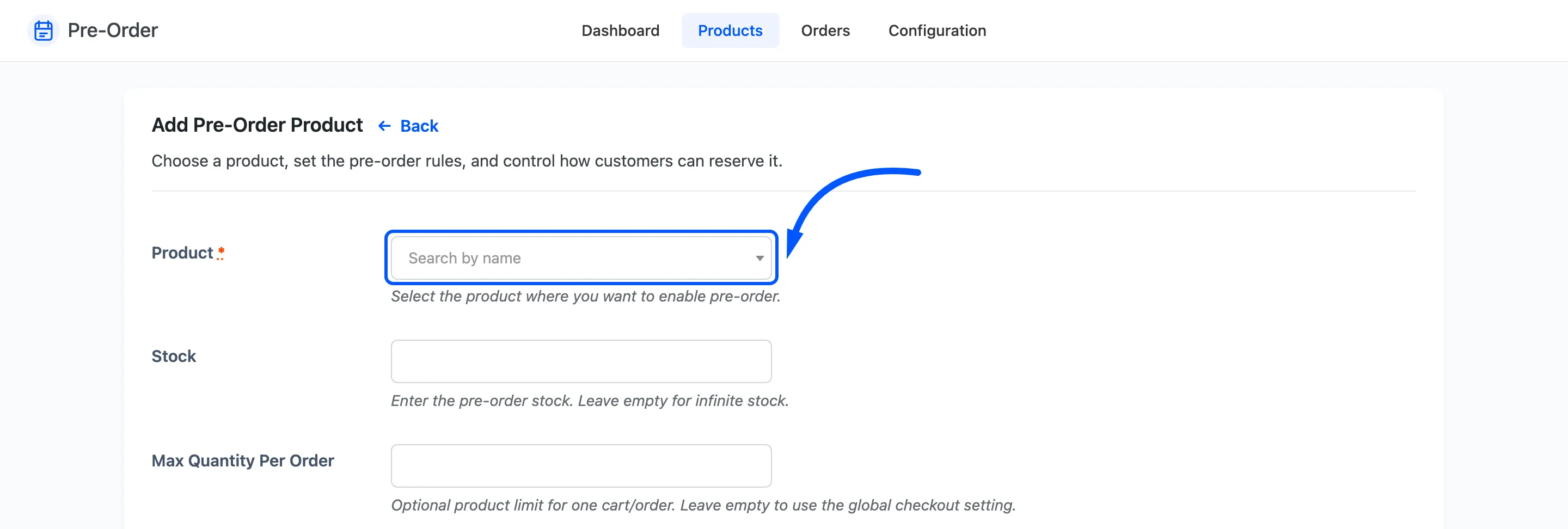 The product picker