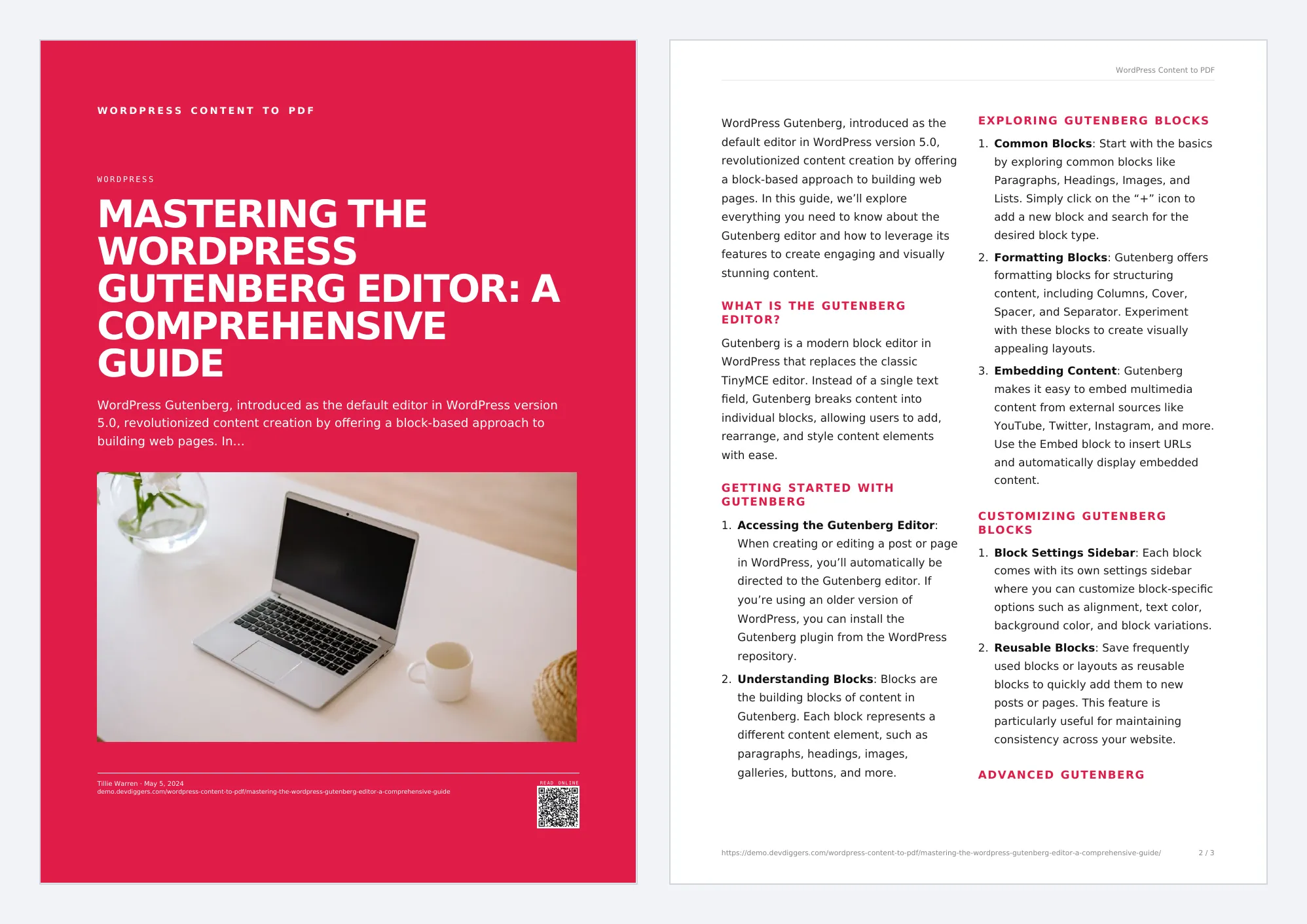 Magazine: cover and first page