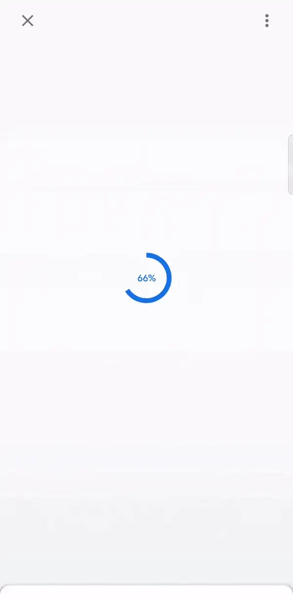 Google Scene Viewer loading a chair, prompting the shopper to sweep the floor, then the chair standing in the room
